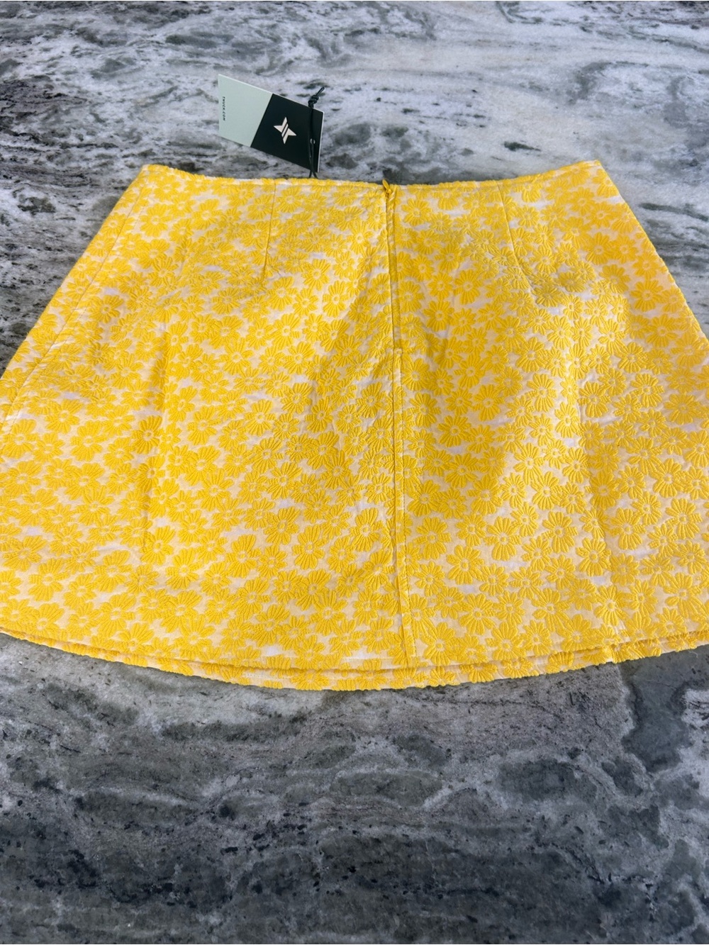 Tuckernuck Yellow Floral A-Line Skirt